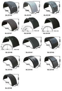 Chiều dài GL-23142 1270mm chiều rộng 660mm Chiều cao 640mm độ bền cao xe tải Trailer Nắp bùn và Chắn Bùn - Product Image 3