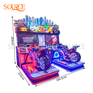 Máquina de Carreras Arcade Moto, Simulador de Conducción Operado con Monedas para 2 Jugadores, Videojuego para Adultos - Product Image 5