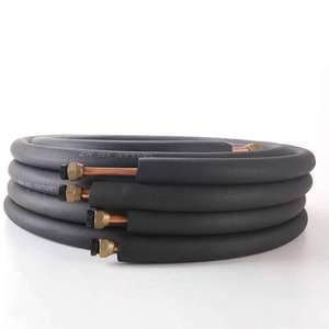 Bobine de <span class=keywords><strong>tube</strong></span> de <span class=keywords><strong>cuivre</strong></span> isolée de climatiseur de système de CVC avec des écrous - Product Image 2