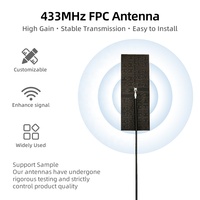 Antenne RF intégrée FPC 433 FS-B13 15dBi à polarisation linéaire verticale LoRa/LPWAN, fréquence personnalisable, gain en plastique et cuivre, OEM