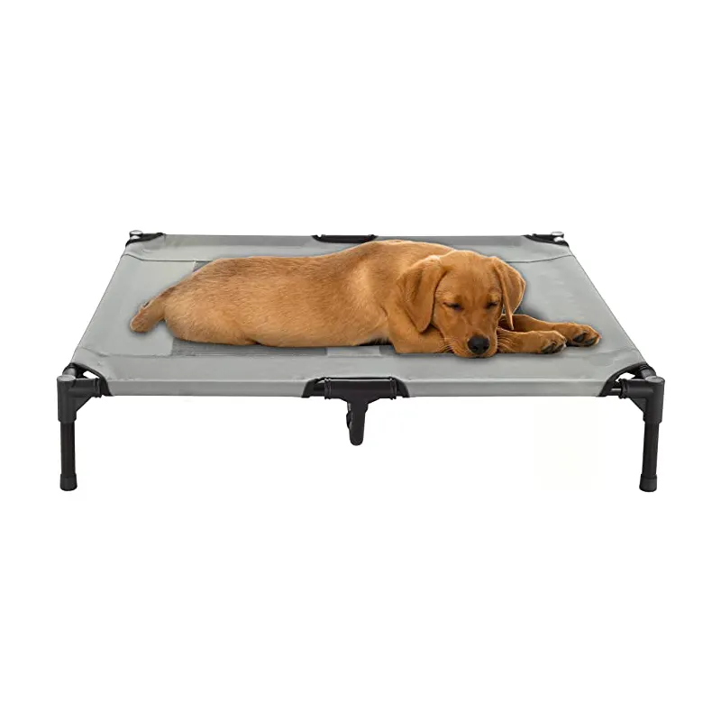 Оптовая продажа от производителя, прочная уличная переносная приподнятая кровать для собак с сеткой