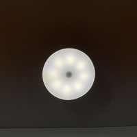 Lampu Sensor Gerakan Pir Dalam Ruangan Keamanan Nirkabel LED Lampu Kabinet Lampu Malam dengan Sensor