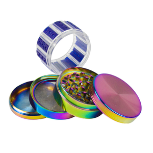 New design cheap promotion metal custom logos grinder Zinc alloy 2.7 inch <b>smoke</b> accessories <b>herb</b> grinders - Product Image 4