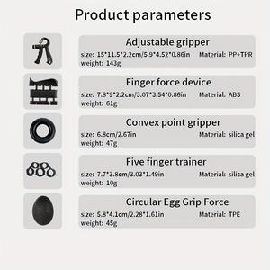 Регулируемый легкий усилитель для рук, набор силиконовых пальцев, тренажер для рук, силовой тренажер для домашних тренировок, KEEP KAMP - Product Image 4