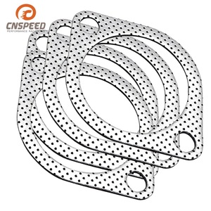 Junta de escape CNSPEED de 79 mm de diámetro interior, doble orificio, ajuste universal, rendimiento de carreras - Product Image 5