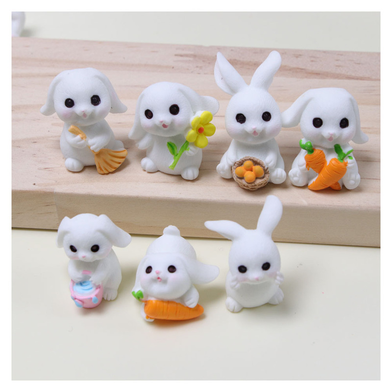 Easter Ornament Rabbit Carrot Resin Mini