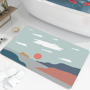 Tapis de salle de <span class=keywords><strong>bain</strong></span> super absorbant, tapis de sol en <span class=keywords><strong>mousse</strong></span> à mémoire de forme, tapis de <span class=keywords><strong>bain</strong></span> antidérapant, séchage rapide, coussin de porte, tapis en diatomite - Product Image 3