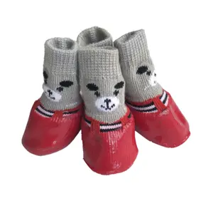 Stivali per cani Designer scarpe rosse per cani De 1 Pet simpatici Chaussures Cat Indoor