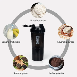Mélangeur de protéines multifonctionnel écologique de 500 ml pour les sports, personnalisable avec une marque, adapté aux entraînements de remise en forme - Product Image 3