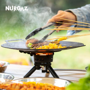 Réchaud de camping NURGAZ, type séparé, pliable, portable, coupe-vent, allumage électrique, équipement de cuisine en plein air - Product Image 3