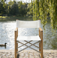 Chaise pliante de camping en teck d'extérieur, chaise pliante portable pour la plage et le jardin