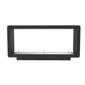 1800mm <span class=keywords><strong>Recessed</strong></span> Wood Burning Ethanol Two Side Cast Iron Fireplace Insert - Product Image 2