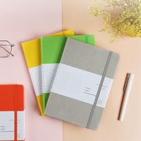 Journal de couverture en tissu de lin à couverture rigide personnalisé A5 agenda quotidien d'auto-amélioration feuille d'or carnet de mode