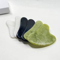 Pierre de cristal clair Quartz Guasha Jade Massage du visage Gua Sha planche populaire