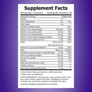 Vitaminas para Cabello, Piel y Uñas para Mujeres a Precio de Mayoreo, Gomitas con Suplemento de Vitamina A que Ayudan a Prevenir la Descamación y Rotura de las Uñas - Product Image 2