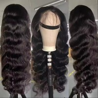 Perruque frontale en dentelle HD sans colle, densité 200%, cheveux brésiliens, transparente, ondulée, en cheveux humains, avec baby hair
