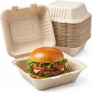 1500ml 9 Inch 100% Biodegradable & Compostable Bagasse Biodegradable Food Packaging Containers Food Boxes - Product Image 1