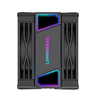LOVINGCOOL Pure Copper 120mm CPU Air Cooler Tower 6 Heat Pipe Mirror Temp Screen in Stock Fast Ship OEM Intel AMD Gaming Desktop