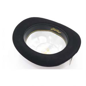 Sombrero Fedora Unisex Estilo Hamburguesa, para Negocios, Aire Libre, Iglesia, Fiestas, Vintage, Elegante, de Alta Calidad, con Ala Ancha, 100% Lana - Product Image 5