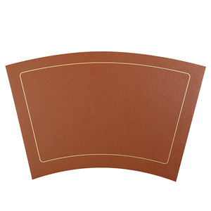 Sets de table en cuir double face bicolores, écologiques, isolants thermiquement, résistants à la chaleur et à l'huile, pour hôtels et foyers - Product Image 5