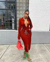 2022 Sharee Clothes Elegant Rib Knit Maxi Dress Flared Sleeves Fall Dresses For Women Wholesale