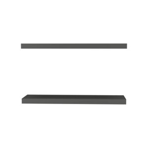 Matt Grey <b>Floating</b> Shelf Wall Mount Minimalist Modern Display Rack For Home Office Decor - Product Image 3