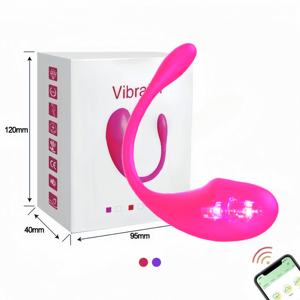 Vibratore Indossabile a 10 Velocità Controllabile via App <span class=keywords><strong>Mini</strong></span> Vibratore in Silicone Wireless Uovo Vibrante per Coppie Vibratore per il Piacere Femminile - Product Image 1