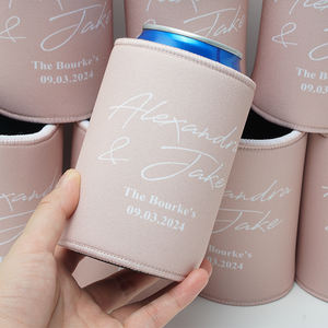 カスタムロゴネオプレン昇華12オンスビール缶スリーブロゴ付きウェディングブランクビール缶ずんぐりしたクーラー - Product Image 1