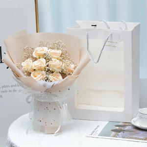 Festa della mamma stella filato <span class=keywords><strong>serie</strong></span> fiori fatti a mano sapone regalo di compleanno rose sapone fiori Bouquet - Product Image 5