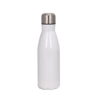 Bouteille d'eau sport en aluminium en gros 500 ml 16,9 oz vierge pour sublimation, avec logo personnalisé, portable et anti-fuite