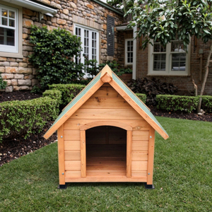SDD004-S en stock, vente directe d'usine, niche pour chien moderne de luxe pour l'extérieur avec porte à rabat, structure robuste et imperméable - Product Image 1