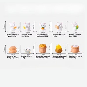 En gros Micro Paysage Créatif Mignon Récolte Ours Poupée Mousse Légumes Jardinage DIY Ornement - Product Image 6