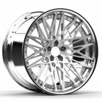 XINLAI nouvelle Offre Spéciale polie profonde Concave profonde lèvre 2 pièces 5x120 5x112 5x114.3 18 19 20 21 22 pouces roues forgées pour voiture de course