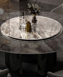 Mesa de comedor de piedra sinterizada de lujo, juego de mesa de muebles de comedor, mesa de comedor redonda - Product Image 6