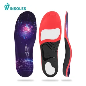 99insole High Flat Foot Arch Support Orthopedic Insoles Pu Gel Cushioning Sports Orthotic Shoe Insole