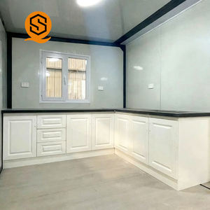 Gorden depan kaca 20 kaki, Tirai dinding Adu luar ruangan Prefab rumah kontainer dapat diperluas untuk rumah di Amerika Serikat dan Australia - Product Image 6