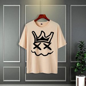 เสื้อยืด100% คอกลมผ้าโพลีเอสเตอร์สำหรับผู้ชายเสื้อยืดพิมพ์ลายดิจิตัลแนววินเทจเสื้อ180กรัมทรงหลวมสำหรับใส่ไปยิม - Product Image 6