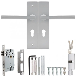 Serrure de porte moderne pour intérieur, chambre à coucher, salon, serrure mécanique à poignée de porte, sécurité domestique, serrure à clé, ambidextre - Product Image 2