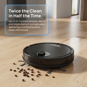 Smart Robotic Vacuum Cleaner Household Wet <b>Dry</b> <b>Mopping</b> Machine Portable Rechargeable Vacuum Cleaner - Product Image 3