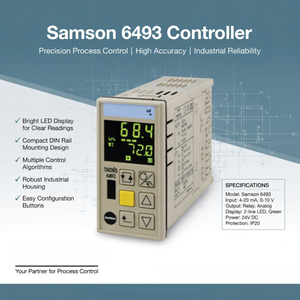 Contrôleur de processus 6493 pour la régulation de la température et du débit est un équipement industriel fiable - Product Image 5