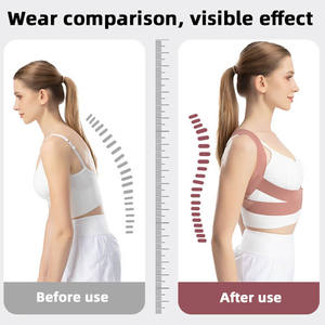 Ceinture <span class=keywords><strong>de</strong></span> maintien dorsale réglable, légère et respirante avec fermeture auto-agrippante pour la correction <span class=keywords><strong>de</strong></span> la posture et <span class=keywords><strong>le</strong></span> soulagement <span class=keywords><strong>de</strong></span> la cyphose - Product Image 6