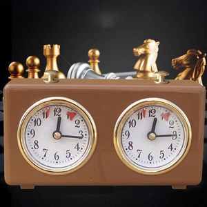 Minuteur d'échecs mécanique multifonctionnel 3-en-1 professionnel pour jeux de société - Horloge d'échecs - Product Image 5