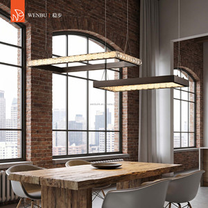 <b>Bubble</b> Crystal Rectangular Crystal <b>Lamps</b> Luxury Chandelier for Hotel Dining Room - Product Image 3