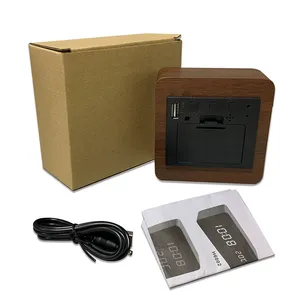 Reloj Electrónico LED Multifuncional Moderno Directo de Fábrica, con Activación por Voz, Pantalla Digital y Analógica para Uso Doméstico, Estudiantes y Personas Mayores - Product Image 4