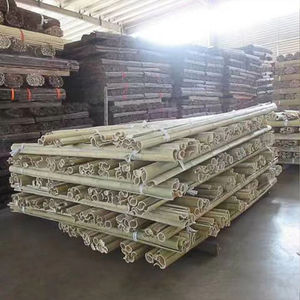 Fabbrica di alta qualità mezzo tondo giallo dritto grande palo di bambù all'ingrosso - Product Image 2