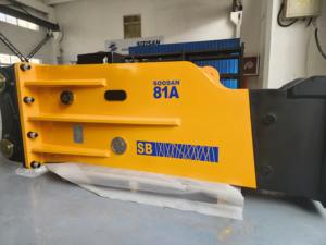Martillo hidráulico tipo caja SB81A SOOSAN con acumulador para excavadoras de 18-26 toneladas con caja de herramientas de repuesto. - Product Image 5