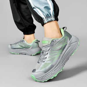 Chaussures de course pour hommes OEM&ODM avec amorti et ressorts, respirantes, antidérapantes, pour la course en plein air, baskets tendance en maille - Product Image 6