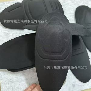 Genouillères Huilan EVA 38D, épaisseur 5 mm, noires, haute densité, moulées pour la protection - Product Image 3