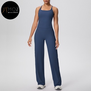 Ensemble d'entraînement grande taille pour femme, débardeur dos nageur uni très extensible, long, pour yoga, pilates, course à pied, gym, avec personnalisation devant et à la taille - Product Image 5