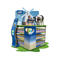 Usine En Gros Carton Ondulé Pet Chien Chat Produits Alimentaires Présentoir pour Magasin Magasin Utilisation